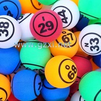 Machine professionnelle de boule de Bingo de Logo personnalisé 1-75 balles de loterie balles de Tennis de Table pour une utilisation de Match impression personnalisée