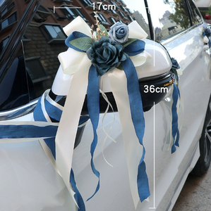 Fleurs décoratives pour rétroviseur de voiture, fleurs artificielles pour décoration de mariage - Product Image 6