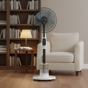<span class=keywords><strong>Ventilateur</strong></span> à brume d'eau électrique numérique en plastique avec télécommande, oscillation et minuterie pour la maison, l'extérieur et l'hôtel - Product Image 3