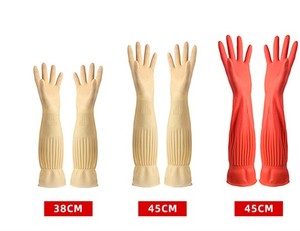 Gants <span class=keywords><strong>de</strong></span> cuisine ménagers en caoutchouc épais et allongés, imperméables, pour la vaisselle et le linge, vente en gros - Product Image 3