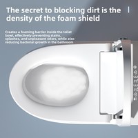 Ensemble de toilettes intelligentes P-Trap avec bidet, montage au sol, siège chauffant en céramique électrique avec télécommande, drainage inclus