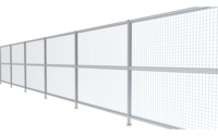 Vichguard, máquina de valla de seguridad con marco recubierto de polvo, sistema de protección de seguridad para enrejado y puertas de Metal