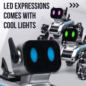 Điện 2.4GHz Tám bánh xe RC Robot Dog điều khiển từ xa diễn viên đóng thế xe robot đồ chơi với xem cử chỉ điều khiển và LED hiển thị khuôn mặt - Product Image 6