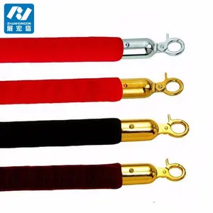 Coda ristorante Stand barriera corda oro cromato palo Stanchion per tappeto rosso