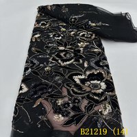 Dentelle française noire africaine, dentelle en filet, tulle, dentelle en tulle avec velours, robe de mariée pour fête