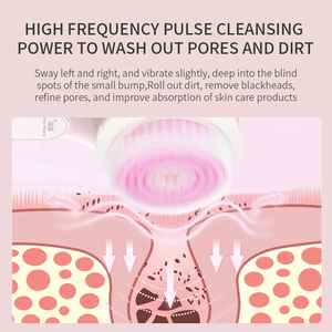 K.SKIN Popular Waterproof Face Cleansing Brush Vibration Electric Deep Cleaning Handheld Remove Pores Cleaning Brush - Product Image 3