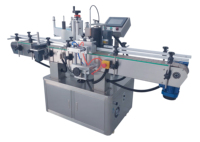 Machine d'étiquetage automatique double face LX-T260 pour bouteilles rondes de vin, de confiture, de plastique, de verre, de pots, de boîtes, applicateur d'étiquettes