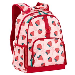 Sac à dos de maternelle pour filles avec motif fraise mignon, bretelles réglables, fermeture éclair étendue et matière confortable - Product Image 5