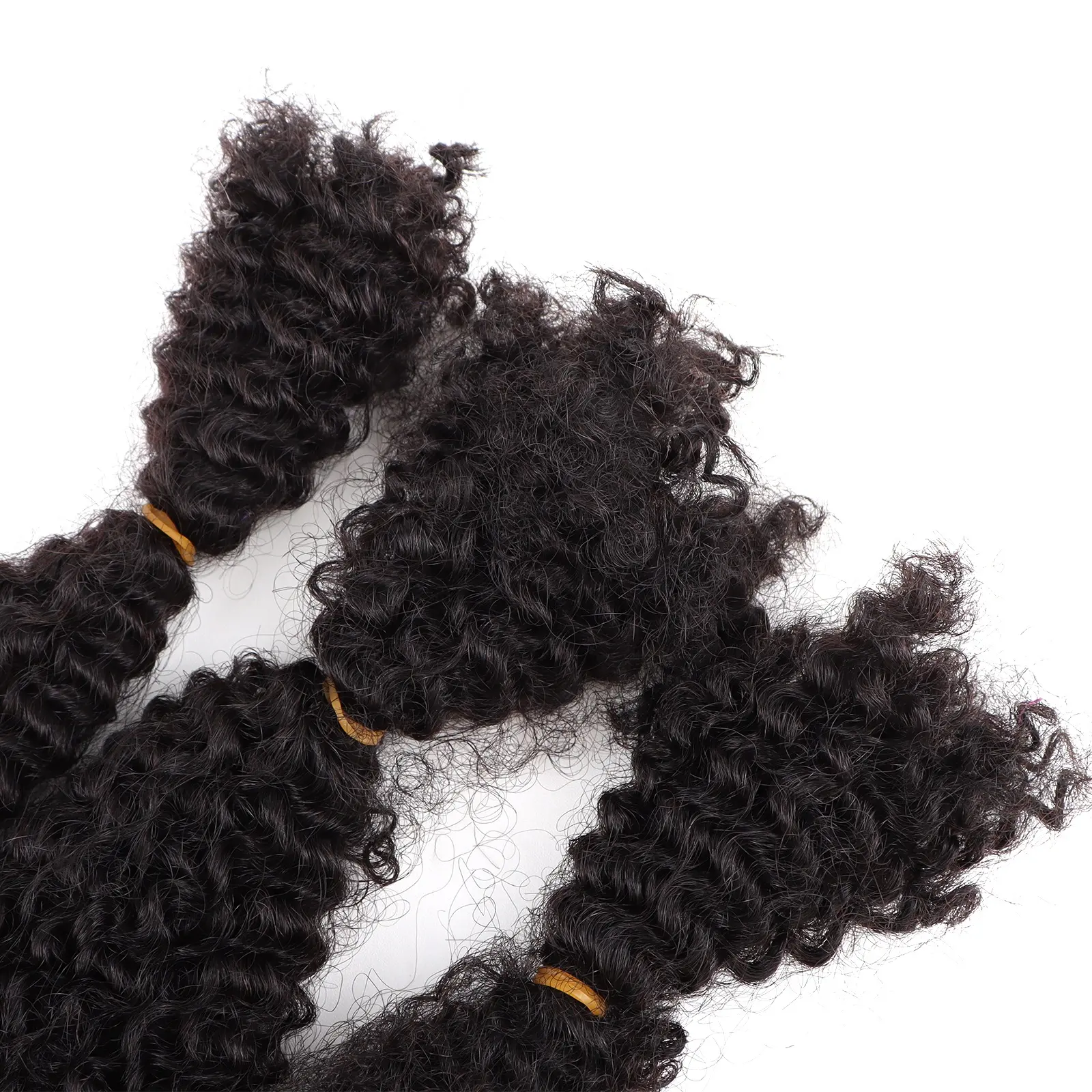 Humain Kinky Tressage Brésilien Locs Crochet Tresses En Vrac Vierge Cheveux Humains 4b 4c Afro Crépus Bouclés Tressage Cheveux En Vrac 100g