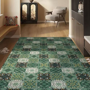 Tapis d'extérieur en PVC imperméable, grande taille, style rétro, résistant aux taches, sans lavage, idéal pour l'entrée de la maison et la zone de changement de chaussures - Product Image 2