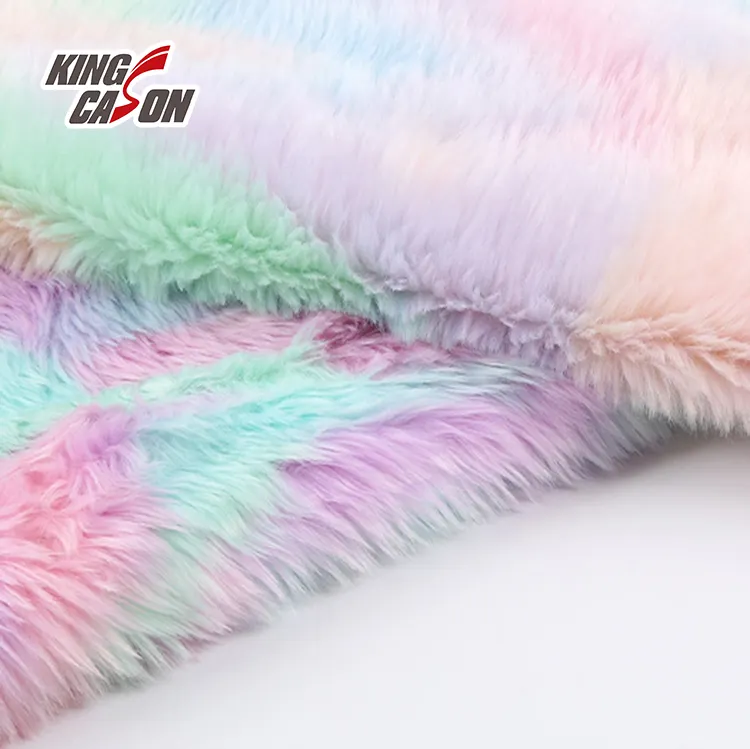 Kingcason Tie Dye cómodo Pelo Corto nuevo estilo respetuoso con el medio ambiente cálido Tie Dye estampado PV tela polar para zapatillas