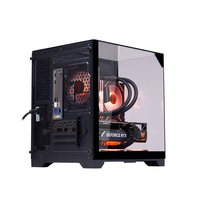 AntarcChill Gabinete High Performance MINI-ITX Desktop Chassis Case Three Sides Tempered Glass Gaming Pc Computer Case Casing