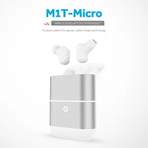 उच्च गुणवत्ता M1T माइक्रो TWS बीटी v5.0 निविड़ अंधकार ipx-4 ईरफ़ोन हेडसेट्स Mic के साथ earbuds powerbank चार्ज मामले