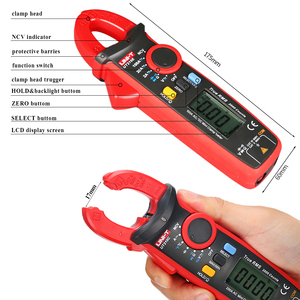 UNI-T UT210E <b>Mini</b> Digital <b>Clamp</b> Meter 100A AC Current Voltage True RMS Pliers Ammeter Resistance Tester Multimeter - Product Image 3