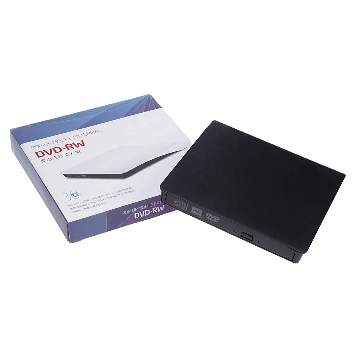 Reproductor de CD y DVD, unidad de DVD externa USB 2. 0, caja de dvd rw, 9,5mm/12,7mm, venta al por mayor