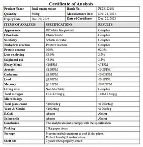 Extracto <span class=keywords><strong>de</strong></span> mucina <span class=keywords><strong>de</strong></span> <span class=keywords><strong>caracol</strong></span> para el cuidado <span class=keywords><strong>de</strong></span> la piel <span class=keywords><strong>de</strong></span> grado cosmético Natural puro 90% polvo <span class=keywords><strong>de</strong></span> extracto <span class=keywords><strong>de</strong></span> <span class=keywords><strong>caracol</strong></span> - Product Image 4