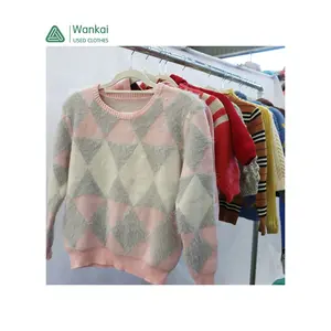 CwanCkai, gran oferta, ropa de invierno usada de tela suave para niños, buen precio, 45-100Kg, suéteres usados para niños a granel