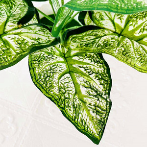 Plante verte artificielle en pot à huit feuilles, en tissu et plastique, plante d'intérieur décorative, article cadeau - Product Image 4