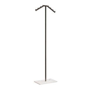 Nhà máy có nguồn gốc kim loại áo giá sàn đứng quần áo phòng ngủ móc áo với góc lưu trữ thiết kế đơn giản để sử dụng nhà - Product Image 5