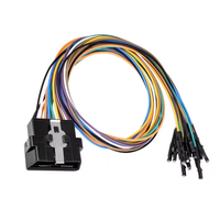Câble adaptateur universel OBD pour programmation, connecteur de raccordement, kit de ligne de diagnostic en PVC pour véhicules essence, diesel, motos et automobiles