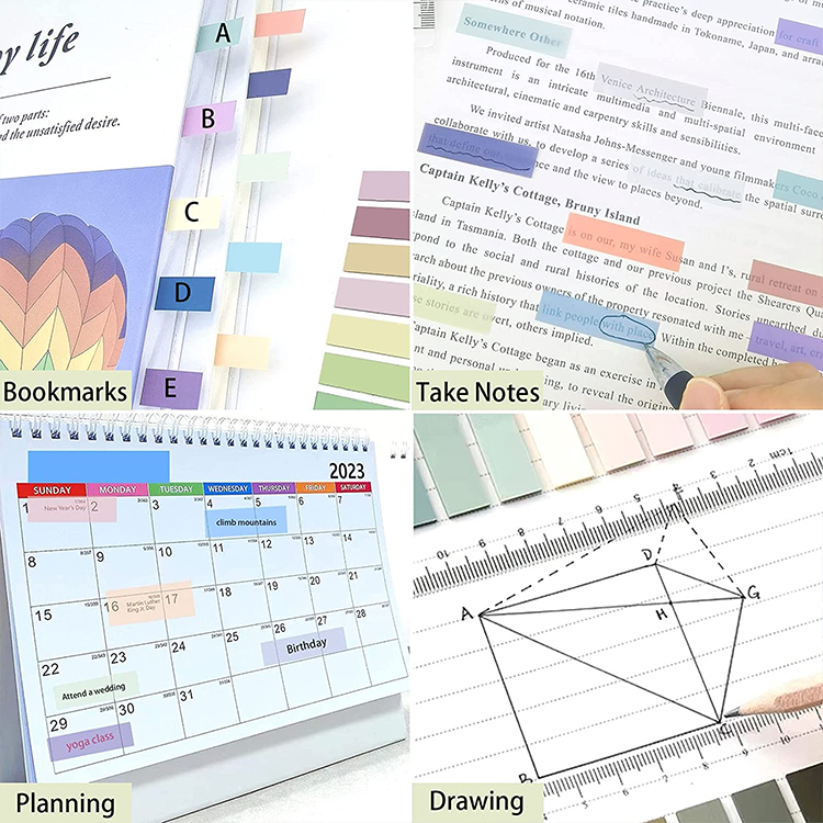 sticky notes index tabs