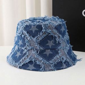 Chapeau Bob Unisexe Vintage en Jean Délavé Style Classique de Créateur – Vente en Gros - Product Image 3