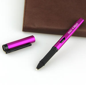 Werbeaktion Günstiger Kunststoff-Gelstift 0,5mm Blau Rote Tinte mit Individuellem Logo - Product Image 6