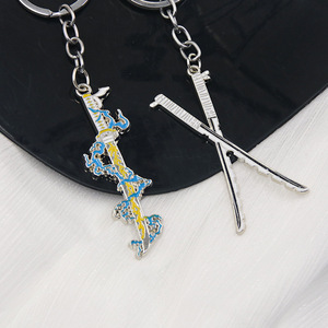 Portachiavi in Metallo Demon Slayer con Lama Nichirin di Kyojuro, Shinobu e Tanjiro, Ciondolo Regalo - Product Image 2