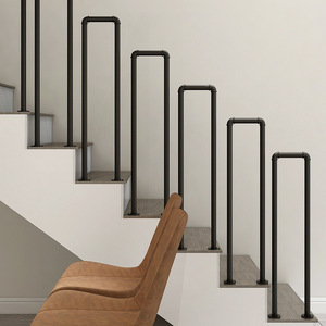 Balustrades d'escalier en fer minimalistes modernes pour couloirs intérieurs, balcons domestiques, greniers – Sûres, durables, installation facile GQK - Product Image 2