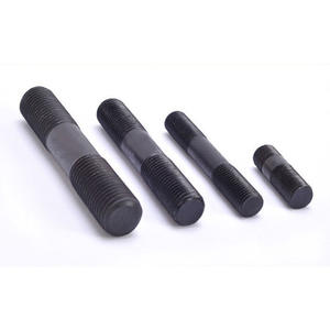 Vis de boulon <span class=keywords><strong>d</strong></span>'<span class=keywords><strong>ancrage</strong></span> noircie à filetage complet de haute résistance de qualité 8.8 pour connecteurs de construction de structure en acier boulons de haute qualité pour - Product Image 5