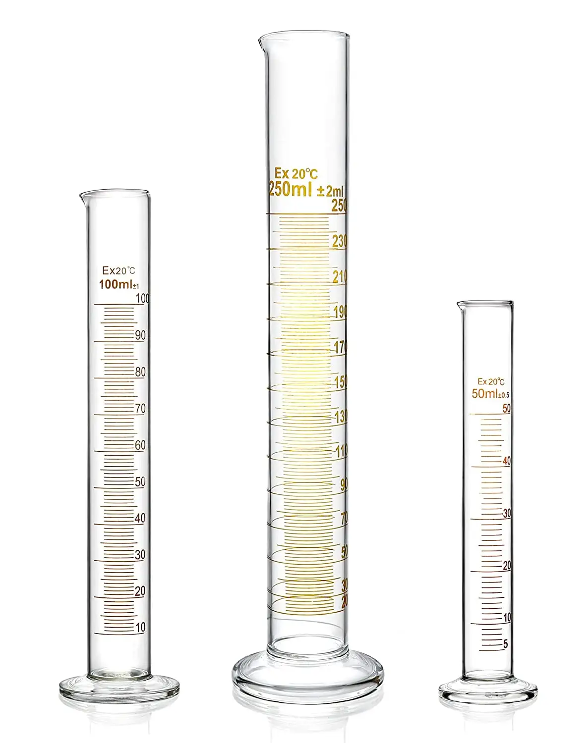 500ml 1000ml melhor preço medição cilindro de vidro graduado cilindro tubo de teste de laboratório