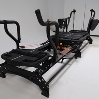 Equipo de Pilates Reformer Comercial para Estudio de Fitness con Sistema de Resistencia Deslizante de Muelles Múltiples y Programas de Entrenamiento de Cuerpo Completo
