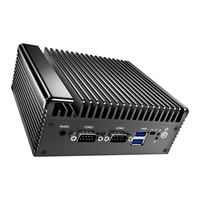Mini PC robuste, industriel, Intel I5, double cœur, double écran, Linux, sans ventilateur, 6 USB, 2 LAN, ordinateur portable NUC