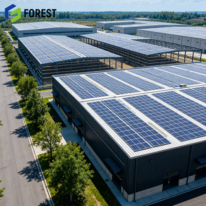 โรงงานโครงสร้างเหล็ก ออกแบบโครงสร้างกริดระยะยาว สำหรับใช้เป็นโกดังและอพาร์ตเมนต์ วัสดุก่อสร้างคุณภาพสูง สีตามสั่ง - Product Image 1