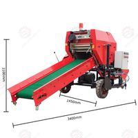Nouvelle presse à paille de maïs facile à utiliser Mini presse à balles récolteuse de fourrage presse à ensilage pour l'agriculture de paille de foin moteur essentiel