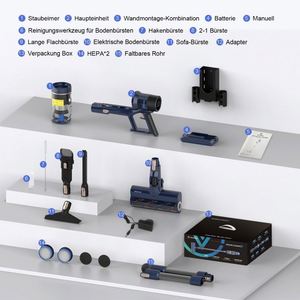 เครื่องดูดฝุ่นแบบมีหลอดพับได้อัจฉริยะ S7 BLDC480W ได้อัตโนมัติเครื่องดูดฝุ่นมือถือแบบไร้สายติดถุงสูญญากาศสำหรับใช้ RV - Product Image 6