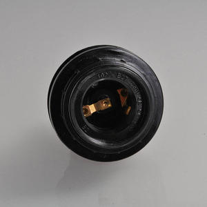 Portalámparas de Rosca E27 de Baquelita Negra, 250V, para Uso Interior y Exterior, Seguro para Bombillas Edison - Product Image 4