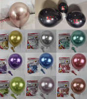 Ballon de soirée en Latex de couleur métallique chromé, 5, 10 et 12 pouces, à hélium, pour fête d'anniversaire, neuf, couleur Champagne