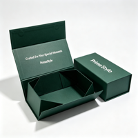 Boîte cadeau magnétique pliable en carton de luxe, logo personnalisé, boîtes d'emballage personnalisées avec design gratuit pour emballage cadeau cosmétique