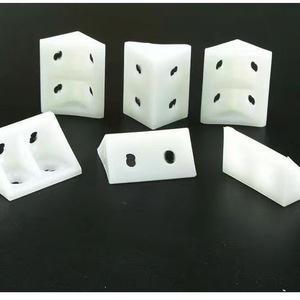 <b>Plastic</b> <b>Corner</b> <b>Bracket</b> White 90 Degree Right Angle Support For Furniture Shelves Partitions Durable Connectors - Product Image 5