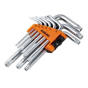 <span class=keywords><strong>Set</strong></span> di <span class=keywords><strong>chiavi</strong></span> <span class=keywords><strong>a</strong></span> brugola KSEIBI Star Key 9 pezzi CRV, <span class=keywords><strong>set</strong></span> di <span class=keywords><strong>chiavi</strong></span> <span class=keywords><strong>a</strong></span> brugola per riparazione auto, tipo L - Product Image 1
