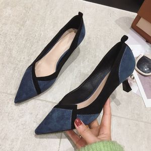 Zapatos de Vestir para Mujer, Nuevos Modelos 2025, de Tacón Bajo y Punta Puntiaguda, 5.5CM/7.5CM, para Oficina - Product Image 5