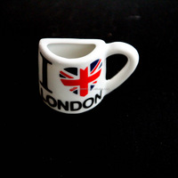 Logotipo personalizado impreso Londres Chipre Italia recuerdo turístico Mapa de porcelana imanes de nevera