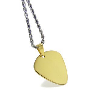 תליון גיטרה הסיטונאי מותאם אישית שרשרת תליון לגברים כלב תג plectum תווים גיטרה מוסיקלית בחירת שרשרת מתנות - Product Image 3