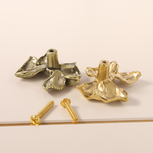 JAYA Antique Brass Drawer Pull Handles Bronze Cabinet <strong>Knobs</strong> Vintage Furniture <strong>Door</strong> Handles Inner <strong>Door</strong> Pulls for Cabinets - Product Image 2