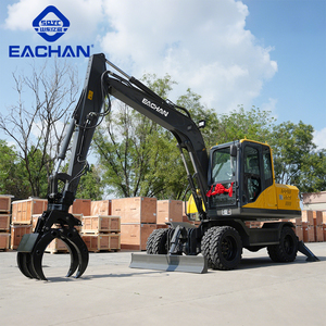 Excavadora de ruedas EACHAN barata de <span class=keywords><strong>10</strong></span> toneladas CE EPA Euro 5, de motor diésel excavadora de ruedas, máquina de movimiento de tierras, excavadora todo terreno - Product Image 1