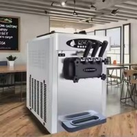Machine commerciale de crème glacée d'acier inoxydable 3 fabricant de crème glacée molle de saveur LD BQL128 1300W 220V