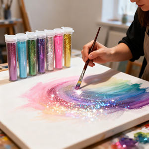 24 pacchetti di arti e <span class=keywords><strong>mestieri</strong></span> barattoli di Glitter Shaker per Scrapbooking unghie biglietti di auguri - Product Image 5