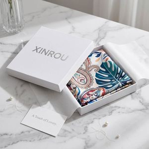 Luxury Box Packed <b>Scarf</b> 100% Pure Mulberry Silk Printed <b>Square</b> <b>Scarves</b> Custom Logo for Wedding Corporate Gift - Product Image 1
