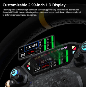 Volante MOZA <span class=keywords><strong>CS</strong></span> Pro per Simulatore di Corse con Cerchio Standard da 325 mm, Display Personalizzabile ad Alta Definizione - Product Image 6